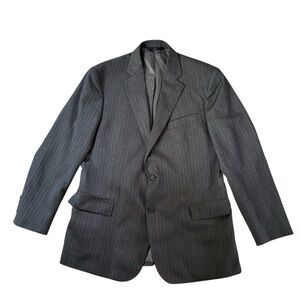 Brooks Brothers 346 Classic Gray Pinstripe Men's Wool Blazer Size 42S Two Button